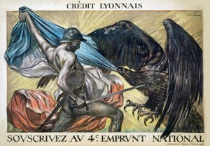 Crédit Lyonnais. Abonneer u op de 4e nationale lening, 1918